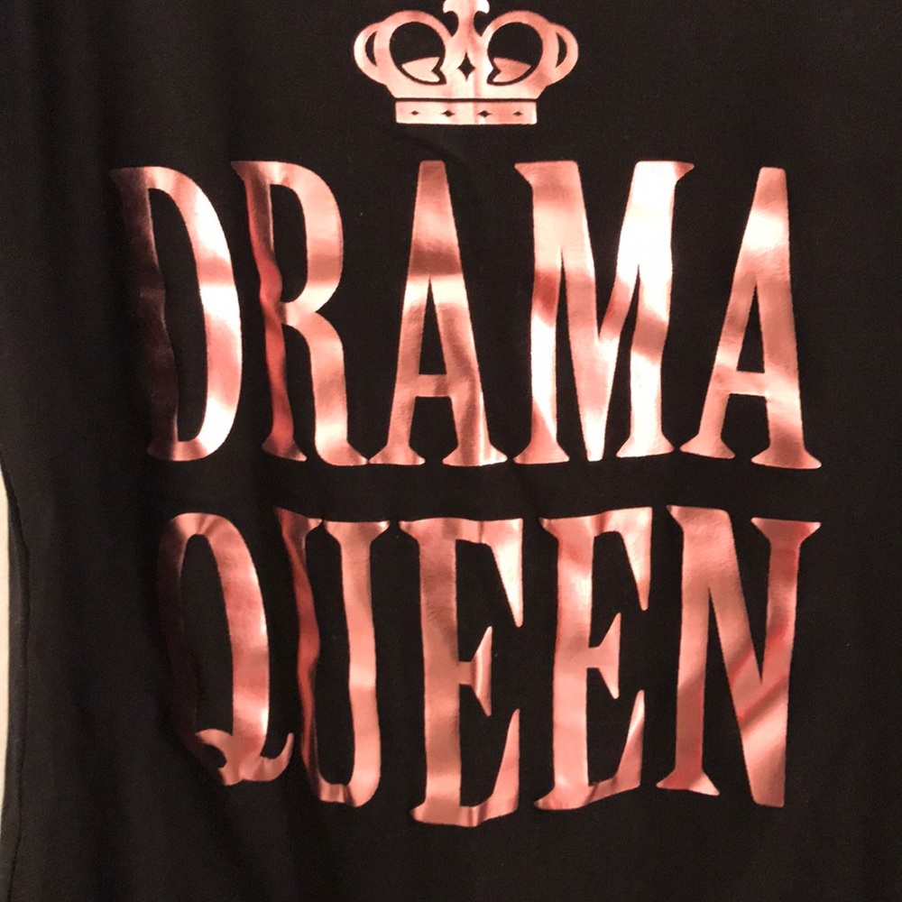 1 (2X) LEFT 👑 DRAMA QUEEN Tank Top 👑 - Picture 4 of 7